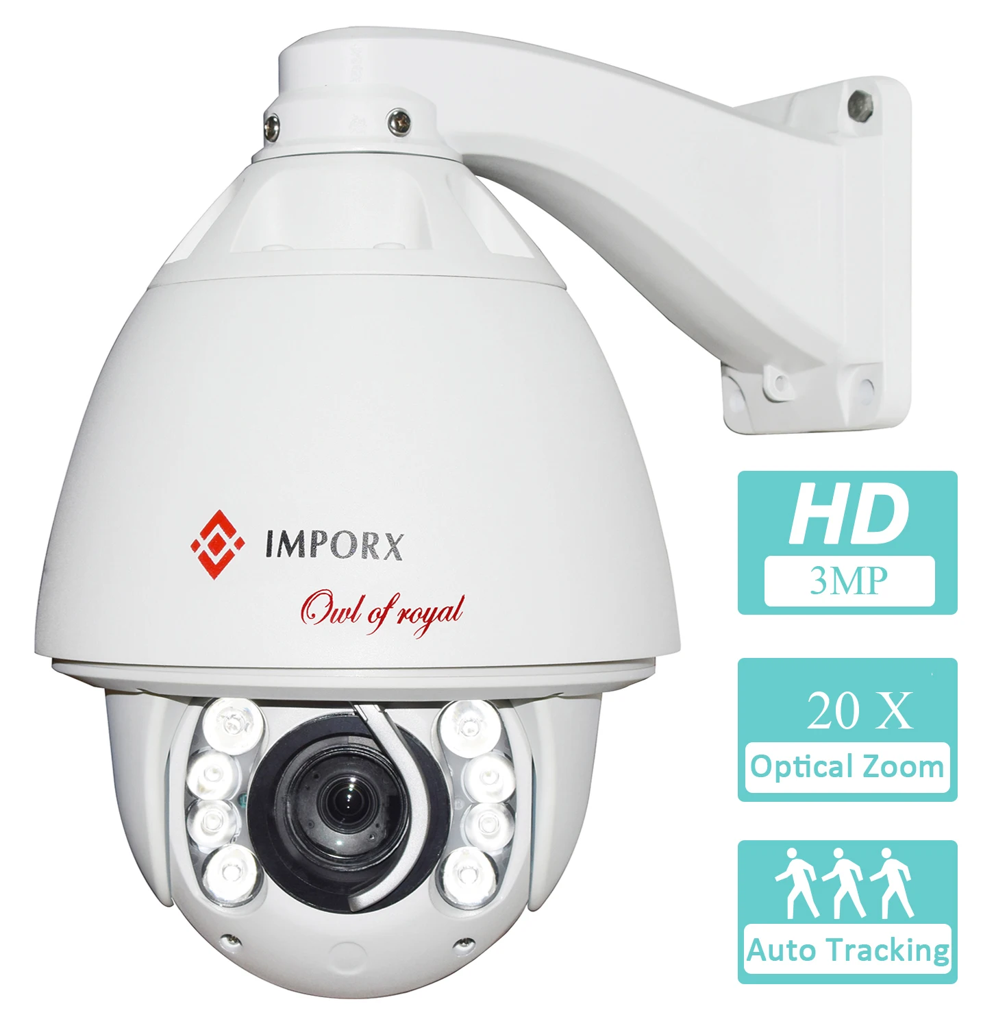 

IMPORX 20X CCTV Camera HD 3MP Audio IP Surveillance Security Camera WiFi Sony 360 Video Conference Camera IP PTZ Camera IP67