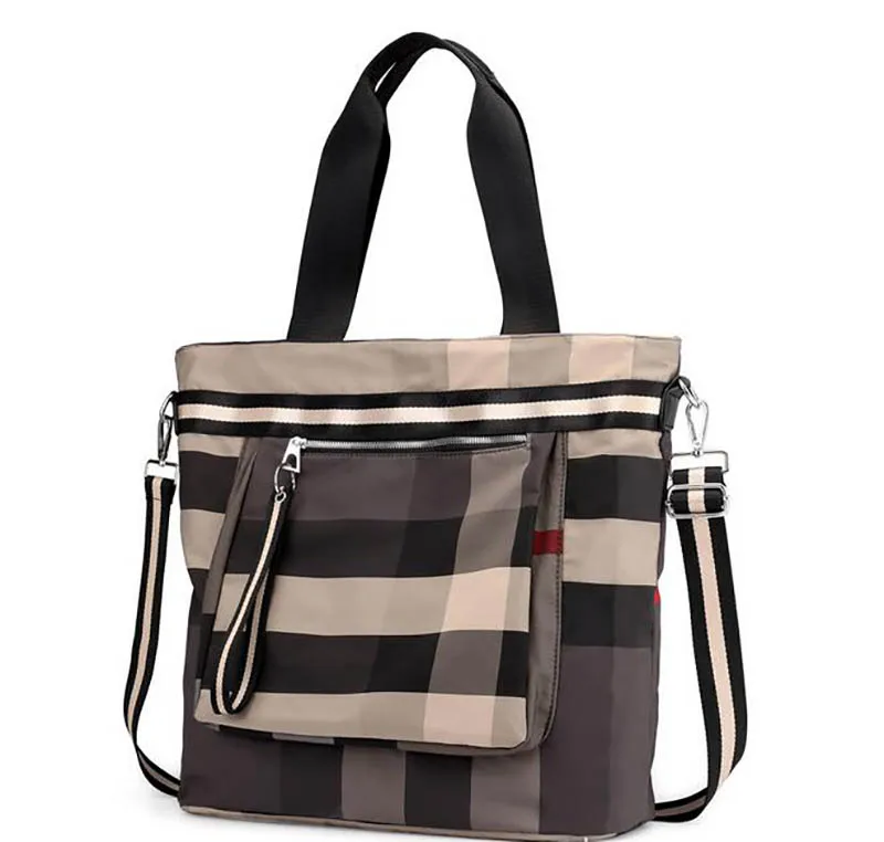 Wehyah, нейлоновые сумки через плечо для женщин, кожаные роскошные сумки, женские сумки, дизайнерская дамская сумочка, клатч, кошелек, анти-вор, ZY098 - Цвет: brown