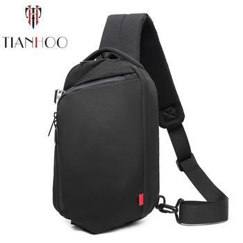 

TIANHOO Large capacity chest bag men's shoulder crossbody bag casual fashion outdoor bags