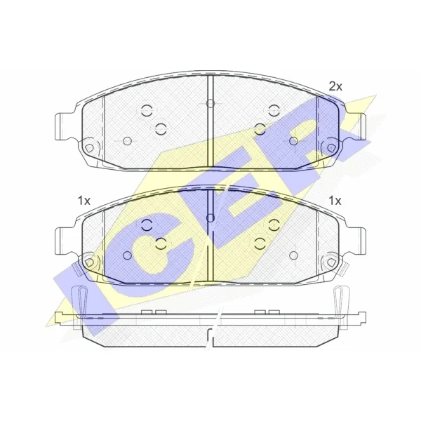 Колодки дисковые передние Jeep Commander/Grand Cherokee 3.0-5.7