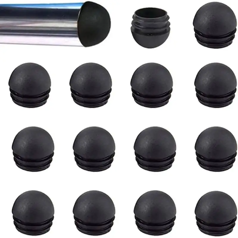Table Leg Tips Round Insert Chair Leg Glide Protectors Furniture Finishing Dome Shaped Plug for Table Chair Shelf