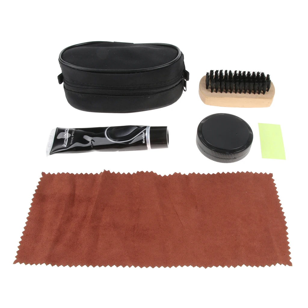 

Shoe Polisher With Enamel Brush Bristles Multifunctional Cleaning Cloth