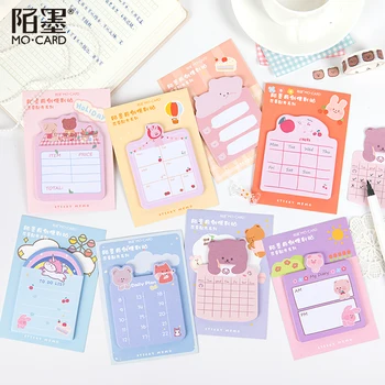 

30 Sheets Lovely Cute Unicorn Bear N Times Note Bookmarker Sticky Notes Memo Note