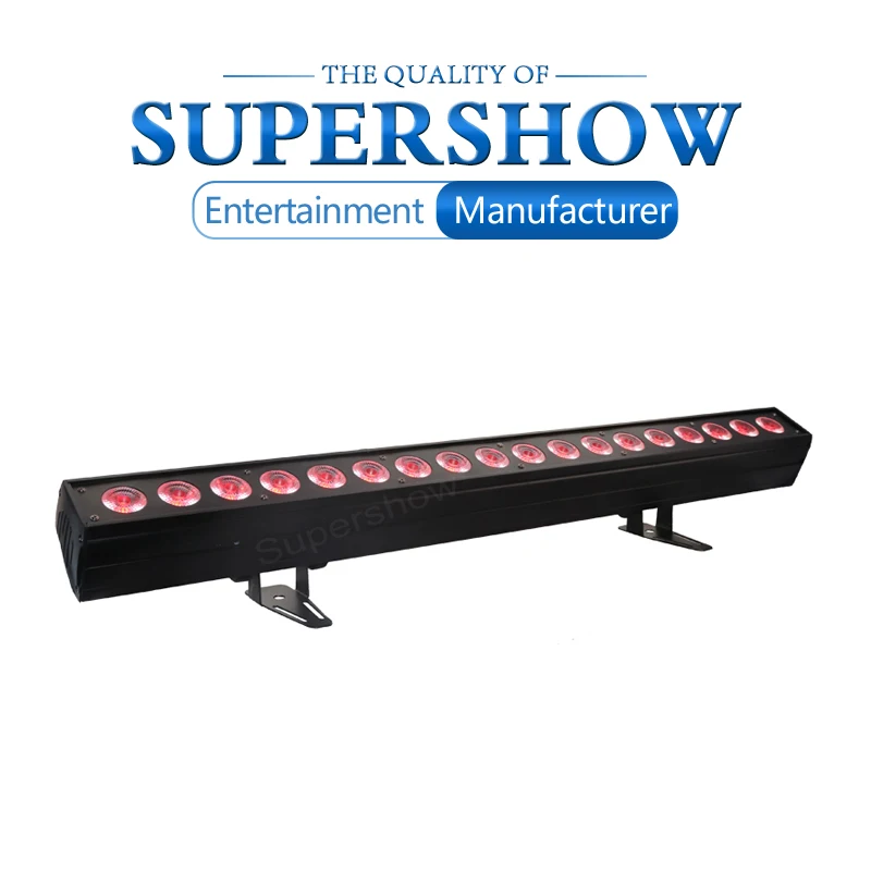 2 шт./лот диско свет 18X18W RGBWA UV 6IN1 Беспроводной DMX бар светодиодный настенный