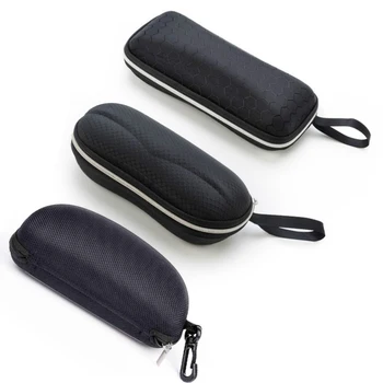 

Auto Sunglasses Clip Car Glasses Case Microfiber Black Glasses Holder Optional Flat Mirror Box Glasses Bag Car Accessories