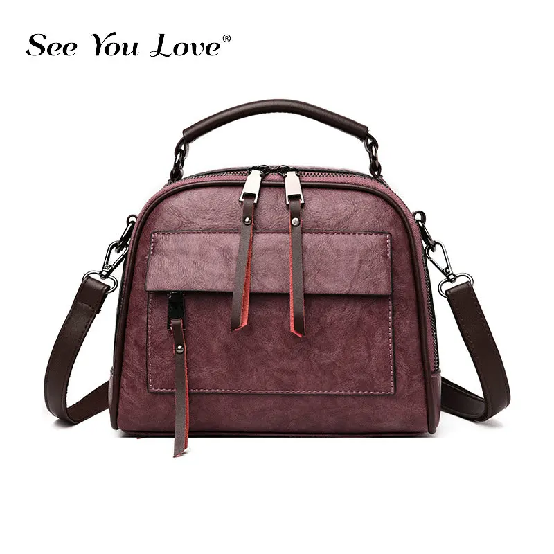 Новинка 2019 винтажные женские сумки на молнии с карманом для телефона из