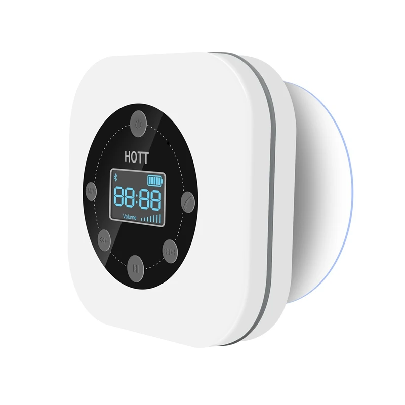 FFYY-HOTT S603 мини портативный водонепроницаемый беспроводной Bluetooth Динамик Hands-Free fm-радио для ванной комнаты белый