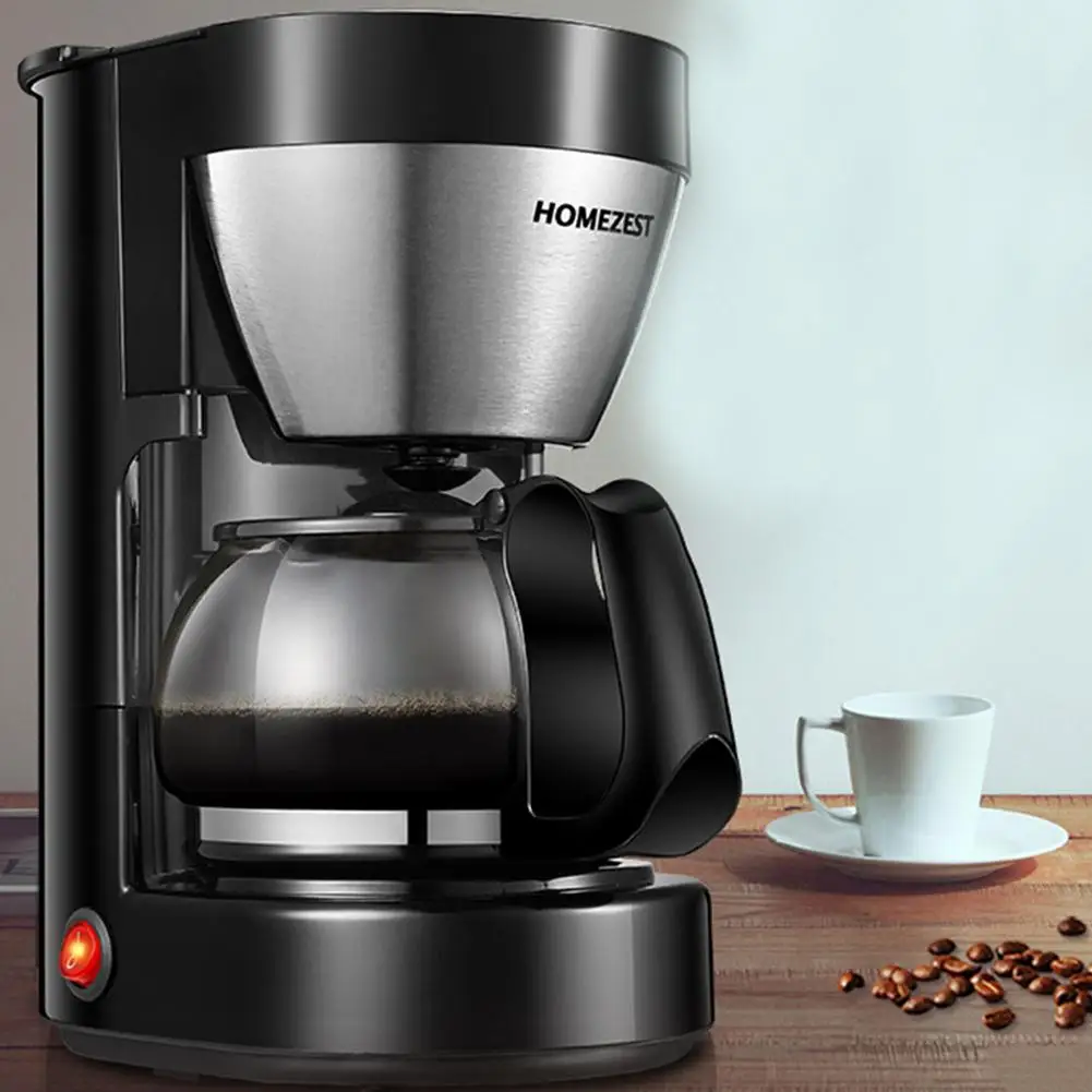 

650ml HOMEZEST Coffee Machine Electric Heating One Button Boil Coffee Household Drip Coffee Espresso Maker Machine Tea Kettle