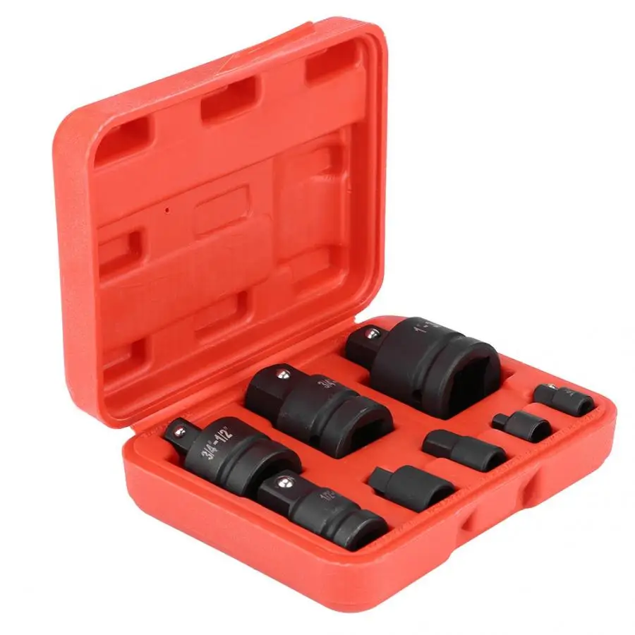 

car socket 8pc Socket Convertor Adaptor Reducer Converter Adapter Set 1/4" 3/8" 1/2" 3/4" 1" araba aksesuar