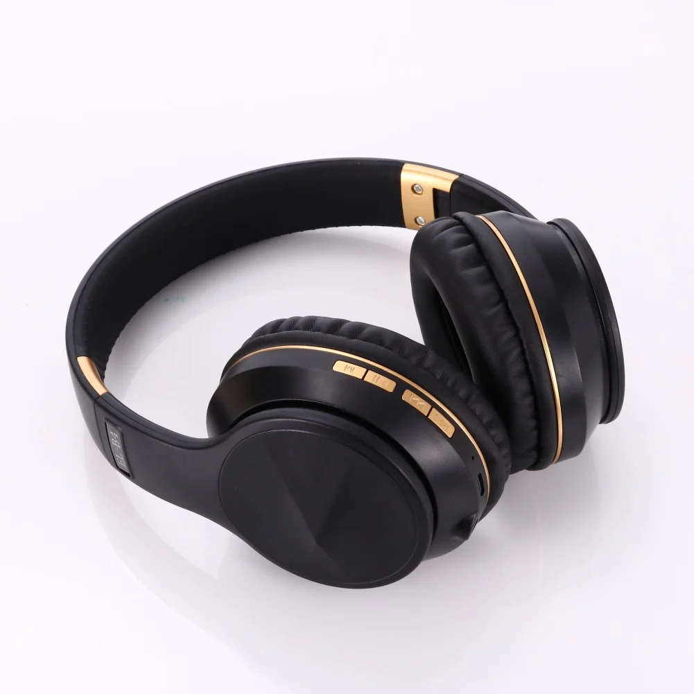 Складные Bluetooth 5,0 стерео бас Музыка FM беспроводные наушники над ухом головная повязка Спортивная гарнитура удобная в носке