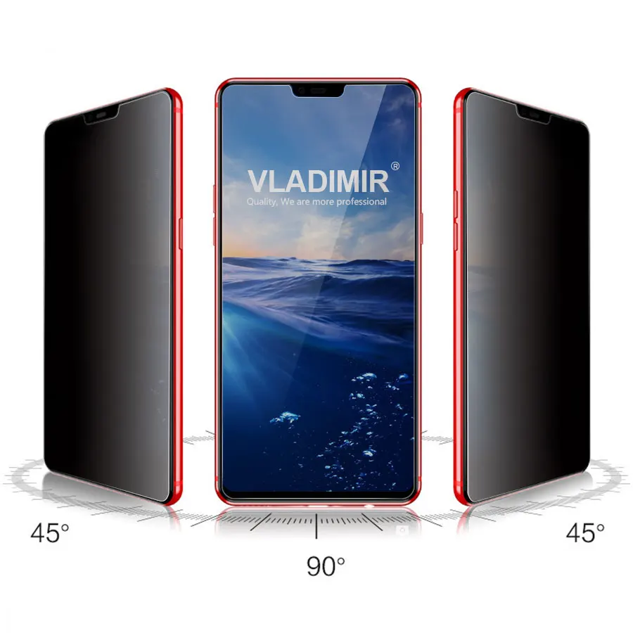 2.5D секретность Антишпион закаленное стекло для Xiaomi mi 9 9T 8 SE Защитная пленка для экрана для Xiao mi Red mi K20 Note 8 7 6 5 Pro A2 6X
