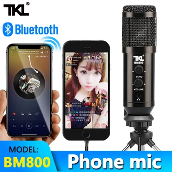 

TKL BM800 Condenser Microphone Echo Bluetooth Phone Mic Sing Recording Youtube Live Video Android USB Microphone