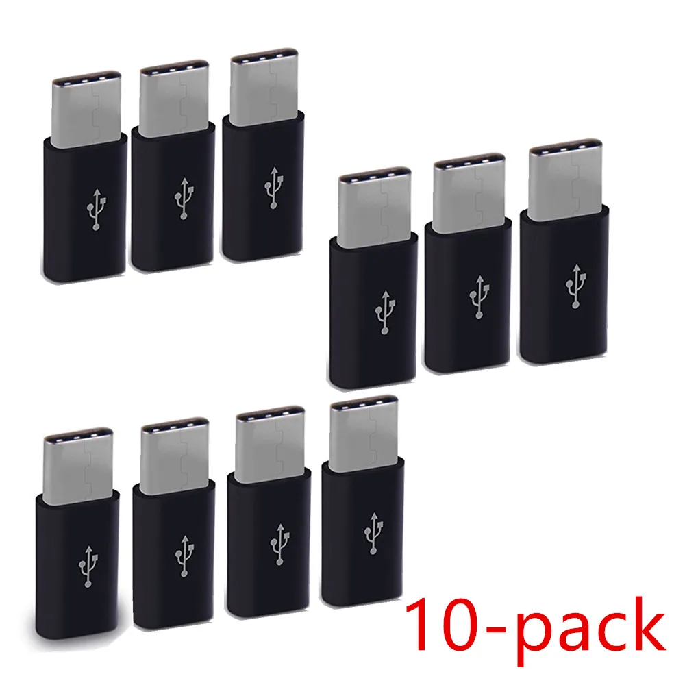 

10PCS Adapter Micro USB To Type C Case Android Micro USB Connector To TypeC For Huawei p30 For Xiaomi mi 9 honor 10 20 Adaptors