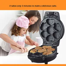 Многофункциональная электрическая машина для приготовления тортов, 220 В, термостатическая машина для пончиков, железная форма для выпечки блинов и кексов, Сменные пластины, 2 в 1