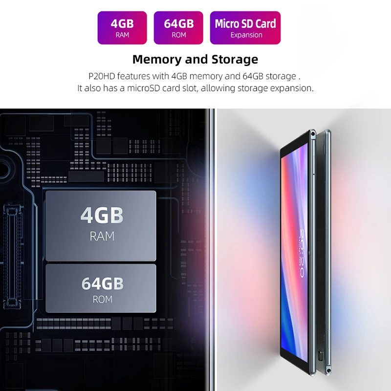 Teclast P20HD планшет на Android 10 восемь ядер экран 1 дюйма 4 Гб + 64 ГБ|Планшеты| |