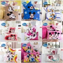 Скидки! Disney хлопковые наволочки для подушек, 2 предмета в комплекте с Микки Маусом принцессы с Минни Маусом для маленьких пара наволочка декоративные PillowsCase 48x74 см