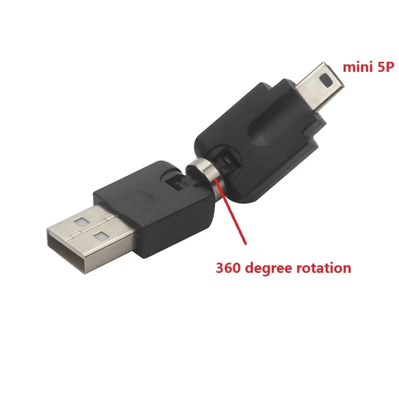 USB мужчин и женщин адаптер Вращающийся USB мужчина к гнездовому разъёму провод-удлинитель локоть 2,0 компьютер удлинитель