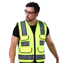 Светоотражающий жилет высокая видимость мульти карман Защитное снаряжение Открытый протектор майка Строительная площадка верхняя одежда