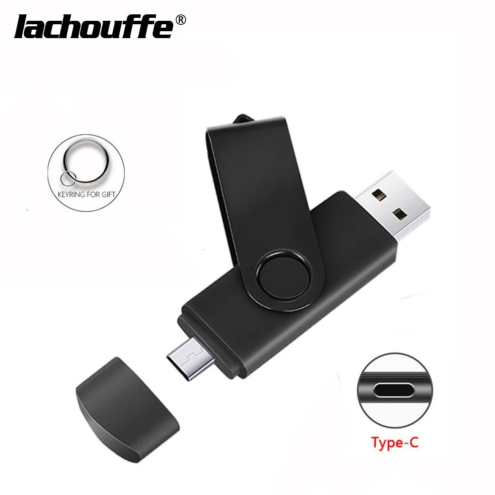 2в1 OTG флеш-накопитель Micro usb/TPYE-C флэш-накопитель usb16гб 32 Гб 64 Гб 128 ГБ Usb флеш-накопитель карта памяти Флешка для телефона Android TypeC
