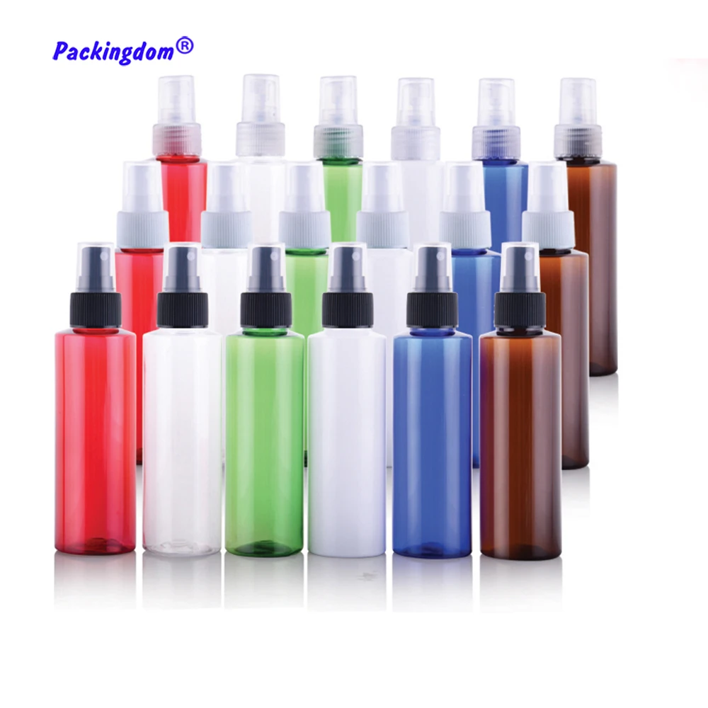 20pcs Plastic Spray Bottle Color Empty Perfume Atomizer Refill Cosmetic Packaging Bottles Flat Shoulder Travel Container 100ml | Красота и