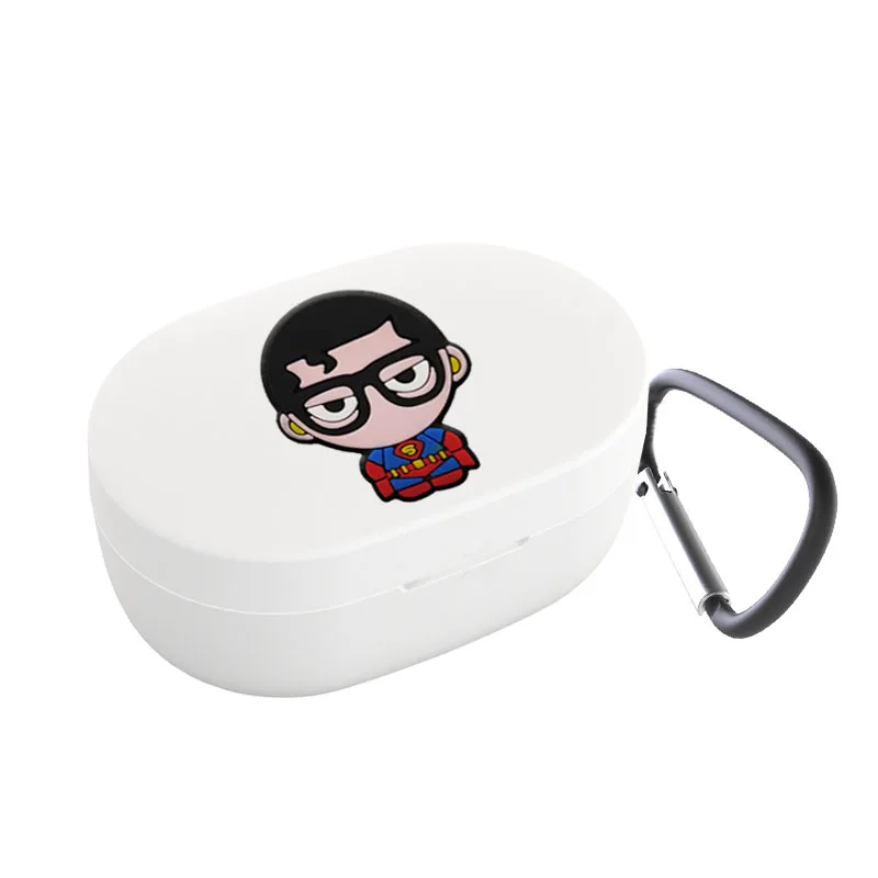 White3 Чехол для наушников с изображением Мстителей для mi Airdots, чехол с милой защитной рамкой для Xiao mi Airdots, чехол s для mi Air Dots с брелоком - Цвет: White3