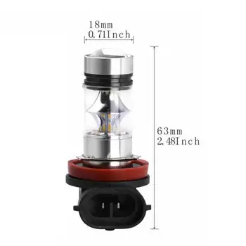 

1Pcs H11 H8 LED Fog Light Bulbs Car Daytime Running Lights Auto DRL Driving Lamp 12V 6000K White car accessories hot sale