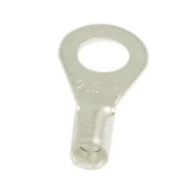

20 Pcs 5mm Stud Copper Lug Cable Connector Non-insulated Ring Terminal