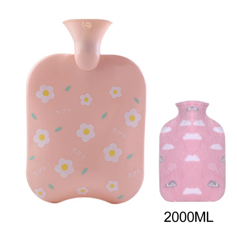 PB1058BP Силиконовая бутылка для горячей воды многоразового использования Милая Теплая бутылка для воды продукт для студентов большой маленький - Цвет: PB1058BP