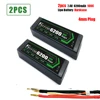 GTFDR 2PCS 2S Lipo Battery 7.4V 7.6V HV 8400mAh 7000mAh 6200mA 5200mAh 140C/280C 100C/200C 60C/120C 4mm for 1/8 1/10 road rc car ► Photo 3/6