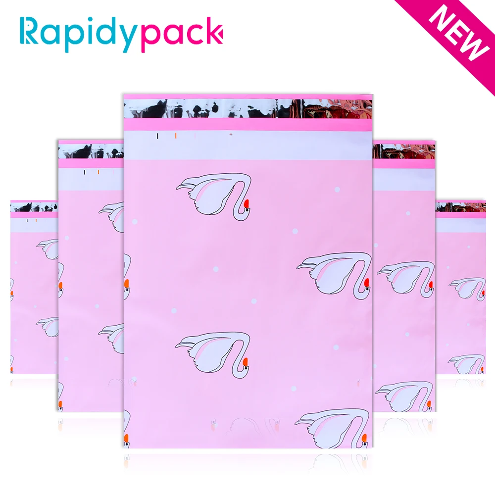 10X13 Inches Printed Pink Poly Mailer Gift Packaging Envelopes Self Seal Clothes Mailing Bag Courier Shipping Envelope Bags