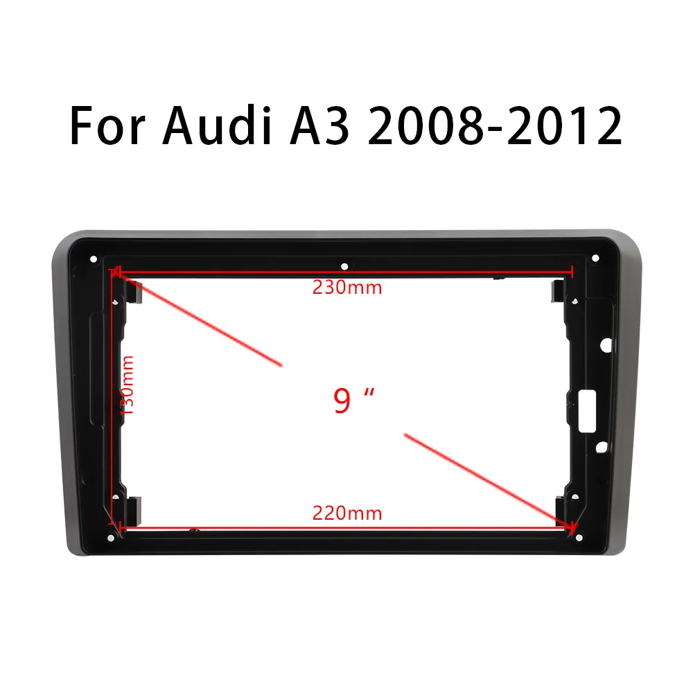 Рамка Двойная Din из АБС пластика для Audi A3 2008 2012 установка автомобиля Android радио