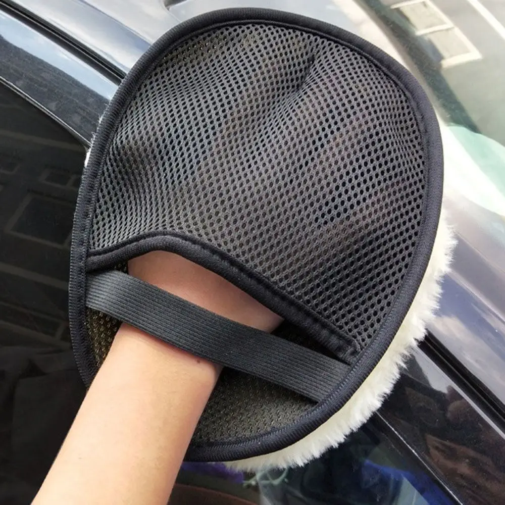

1pc Car Wash Clean Sponge Gloves Glass Cleaner Blue Wave Car Wash Washer Auto Care Cleaning Tool Car Styling For Dropshipping