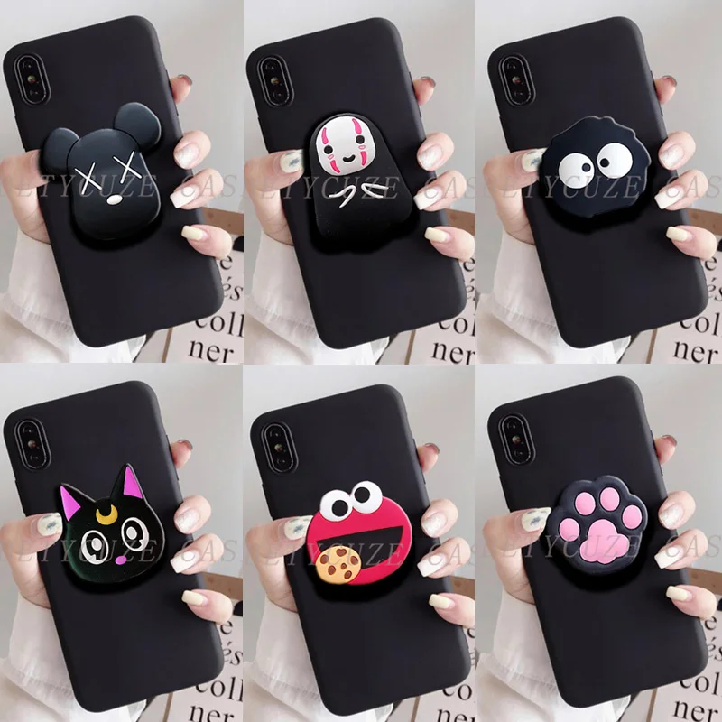 for Meizu Pro 6 Plus 6S A5 M5C M710h U20 MX6 S6 M6T 6T 17 case cartoon silicone phone holder stand cover | Мобильные телефоны и