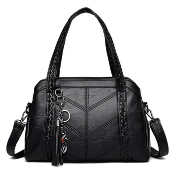 

Women Casual Tote Bags 2020 Female Handbag Large Big Shoulder Bag for Women Tote Ladies Vintage Leather Crossbody Bag