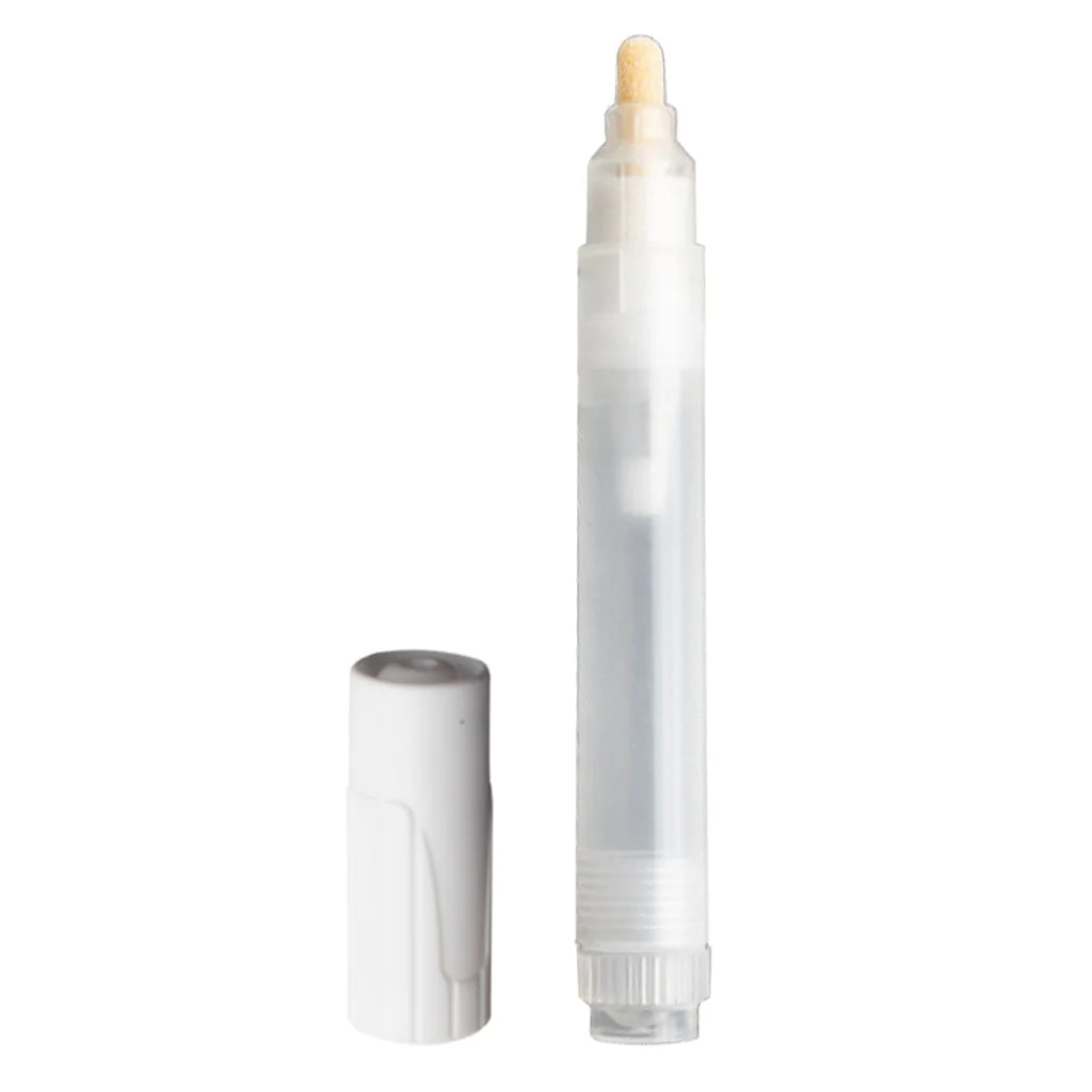 Clear Plastic Round Tips 3mm Flat Tip Watercolor Oil Acrylic Paints Marker Pen Empty Tube Ink Fountain Refill Pen