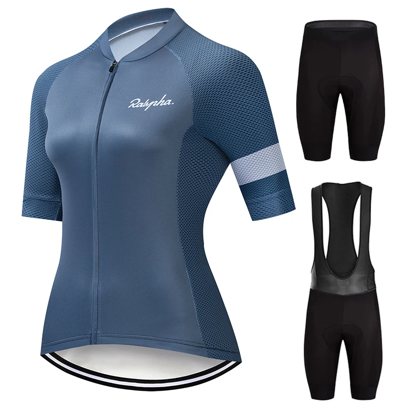 

2020 New Raphaful Women's Cycling Jerseys Set Short Sleeve Bicycle Clothing Quick-Dry Riding Bike Clothes Ropa Ciclismo