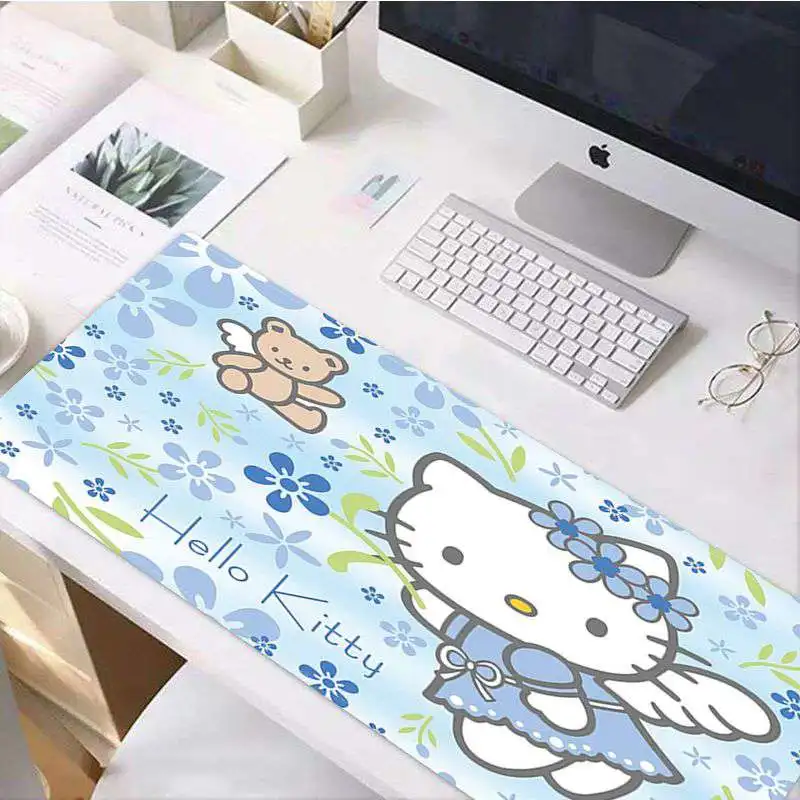 Maiya Подарочный коврик розовый hello kitty кот геймер скорость мыши розничная маленький резиновый коврик для мыши большой коврик для мыши клавиатуры коврик