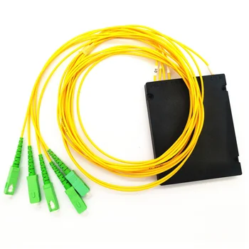 

Free Shipping 5Pcs/lot 1X4 SC APC Fiber Optic Splitter, Single mode Fiber Splitter,High Quality