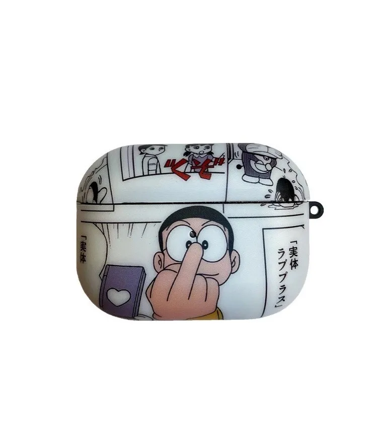 Беспроводной защитный чехол для наушников Buletooth для Airpods 1/2 и Pro, силиконовый чехол с мультипликационным персонажем Doraemon, чехол для наушников - Цвет: 42-Pro