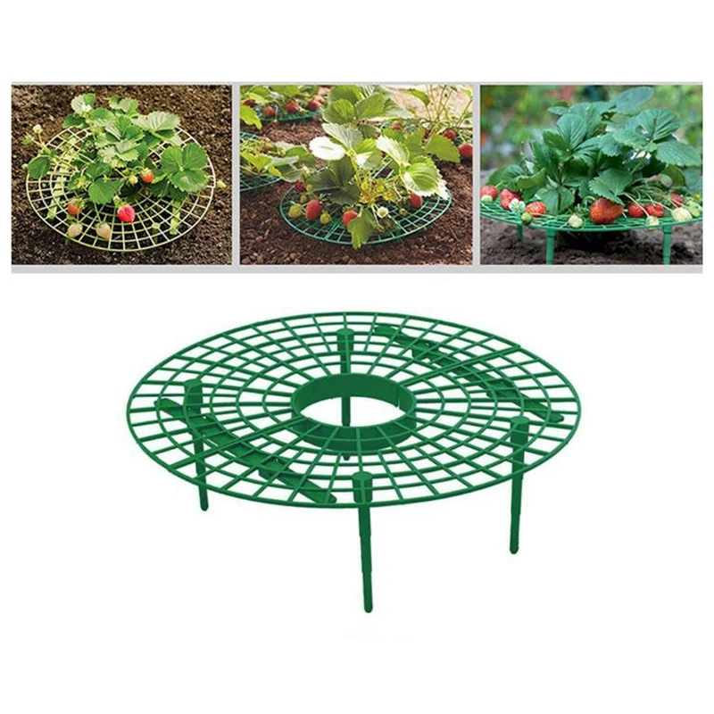 10 шт. растительный пластиковый инструмент, круг для выращивания клубники, подставка, сельскохозяйственная рама, садовая лоза