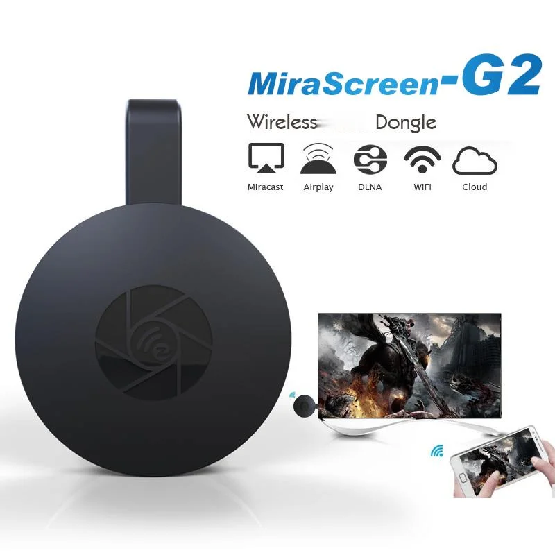 MiraScreen G2 Беспроводной Wi-Fi дисплей приемник-ключ Airplay Miracast DLNA 1080P HD ТВ-флешка для