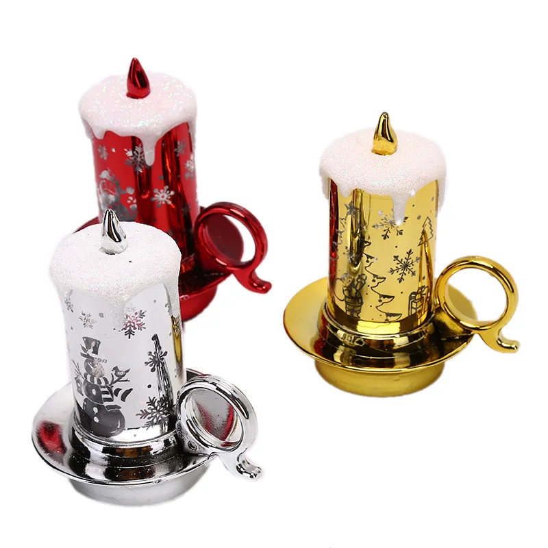 1PCS Flameless Flickering LED Candle Multicolor Christmas Candle Flame Tea Light Home Wedding Birthday Party Decoration