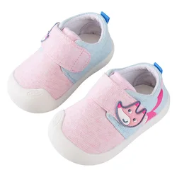 Zapatillas de deporte con suela de Solt para bebé, zapatos informales para primeros pasos, con dibujos animados, para caminar, transpirables, SDY017