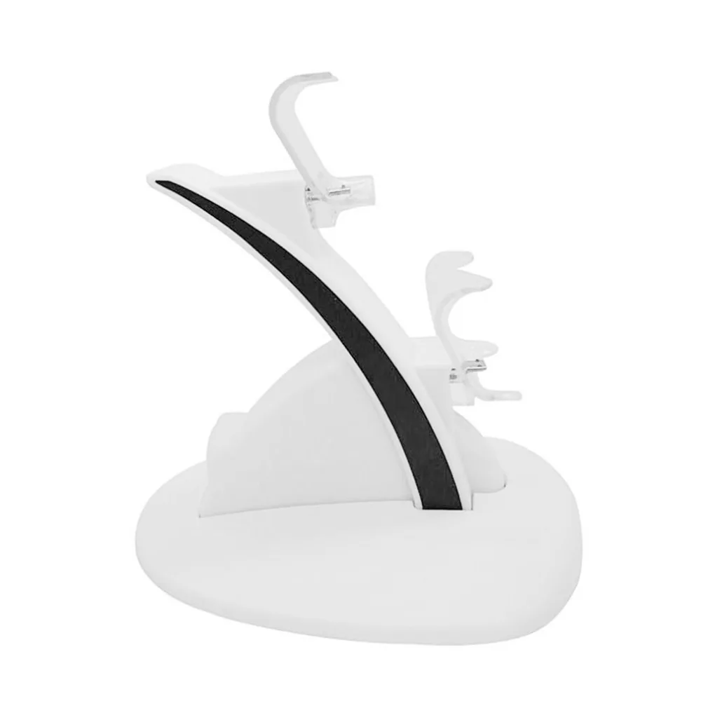 Светодиодный Micro USB двойной док-станция зарядное устройство Подставка Белый для Playstation 4 для PS 4 тонкий контроллер с usb-кабелем