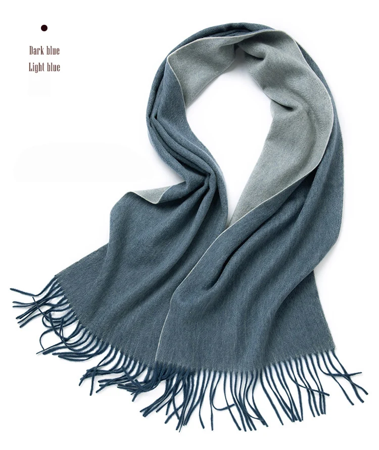 Wolle Schal Frauen doppelseitige Winter Frauen Kaschmir Schal Pashmina Schals Und Wraps Weiblich Foulard Hijab Wolle Stolen Schals – Detail 24