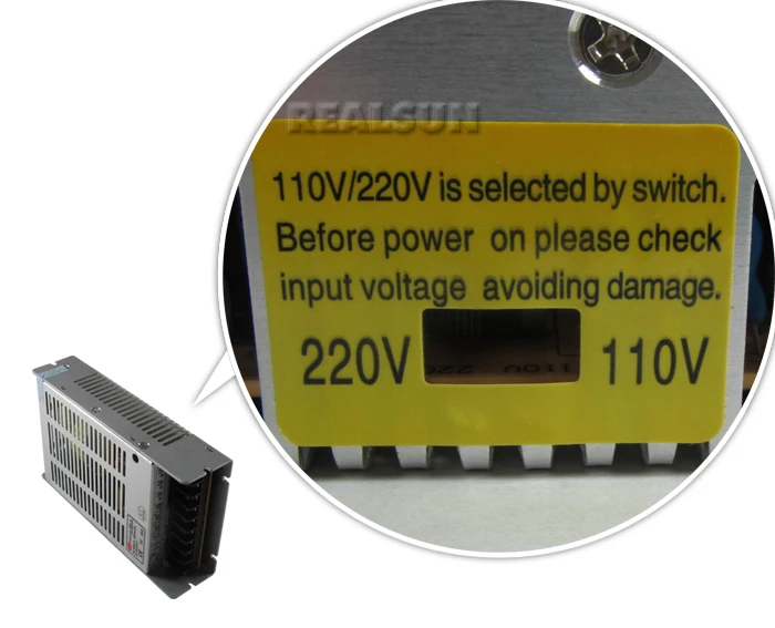 5V 40A 200W импульсный источник питания, переключатель драйвера для светодиодной ленты, дисплей 110 V/220 V