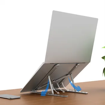 

Aluminum Alloy Laptop Holder Stand Adjustable Folding Portable for Notebook Computer Bracket Lifting Cooling Holder Non-slip