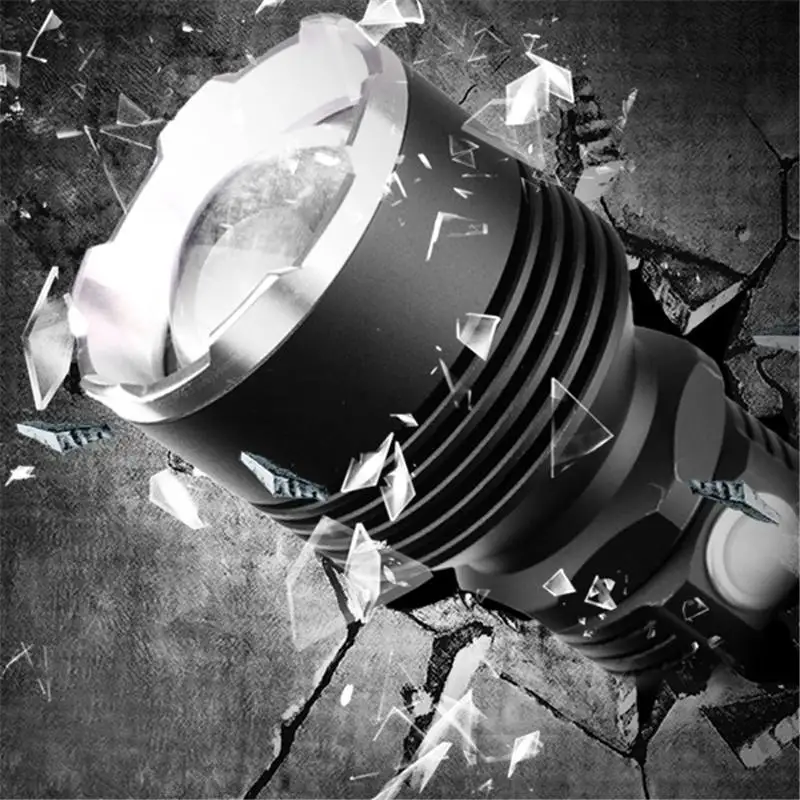 XANES P515-2 XHP 70 фонарик 5 режимов водонепроницаемый USB заряжаемый масштабируемый Рабочий СВЕТОДИОДНЫЙ фонарь для туризма, охоты выключатель света