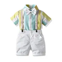 Комплект одежды с галстуком бабочкой для От 1 до 6 лет; детская