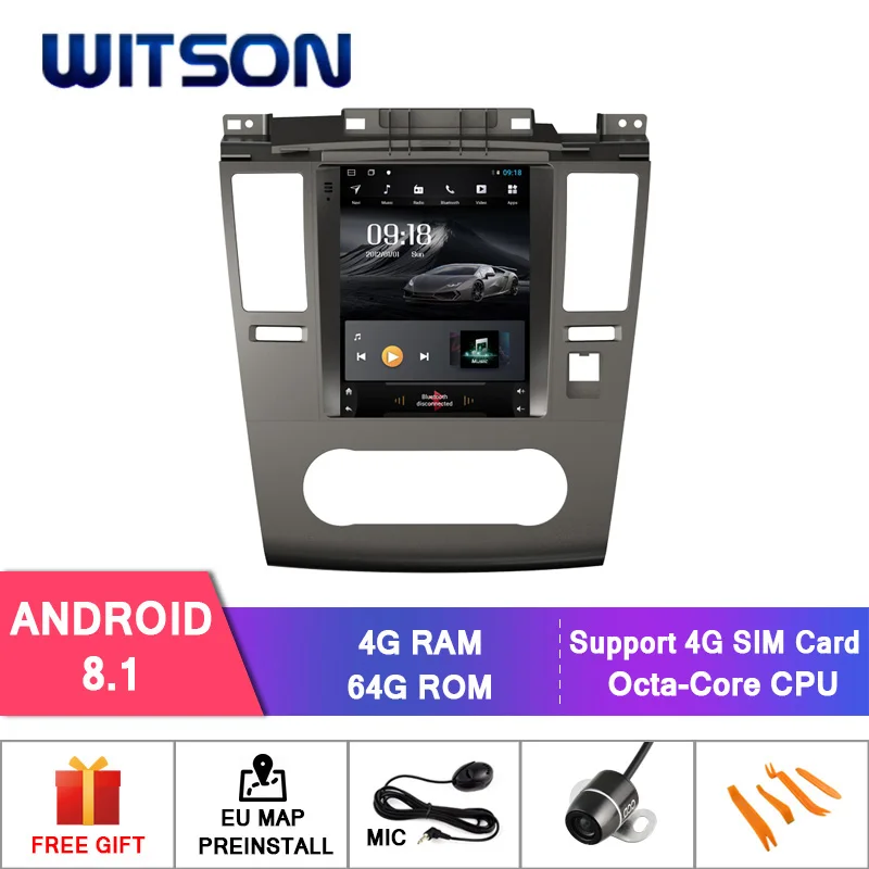 WITSON вертикальный экран Android автомобильный dvd с gps для NISSAN TIIDA 2008-2011 Автомобильный Радио dvd gps автомобильный аудио плеер Автомобильный gps для NISSAN